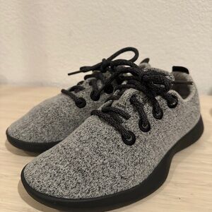 Allbirds Women's Sz 6 Wool Runner Lightweight Dapple Grey/Black Sneakers